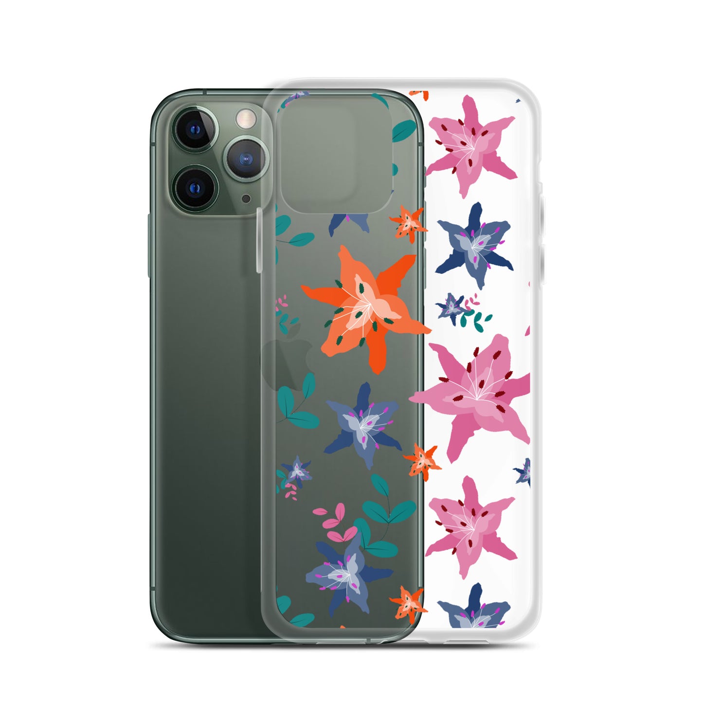 Botanical Flower Clear iPhone Case - iPhone 15-11 All Sizes