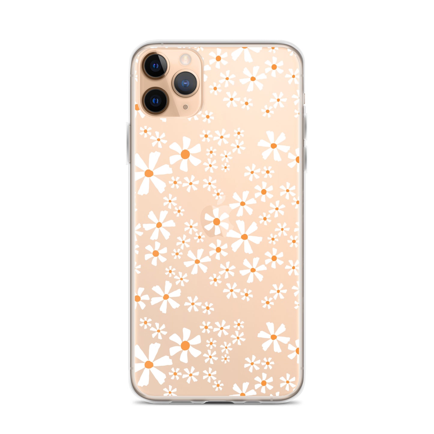 White Flower Clear iPhone Case - iPhone 15-11 All Sizes