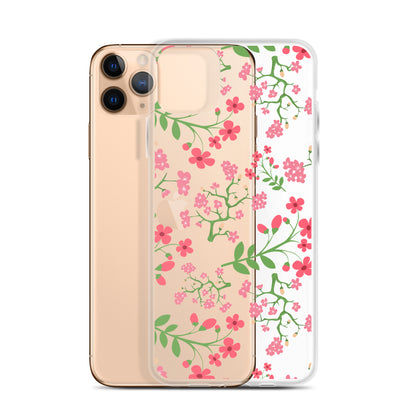 Cute Floral Clear iPhone Case - iPhone 15-11 All Sizes