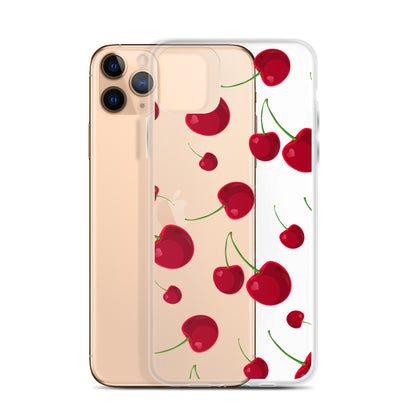 Cartoon Cherry Clear Phone Case - iPhone 15-11 All Sizes