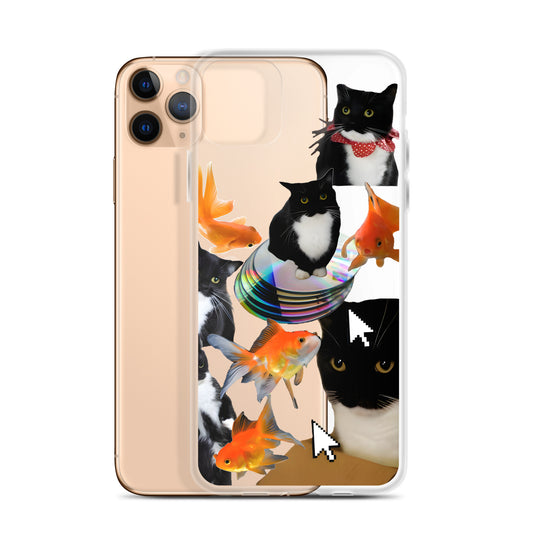 Absolutely Silly Cat Collage Clear iPhone Case - iPhone 15-11 All SIzes