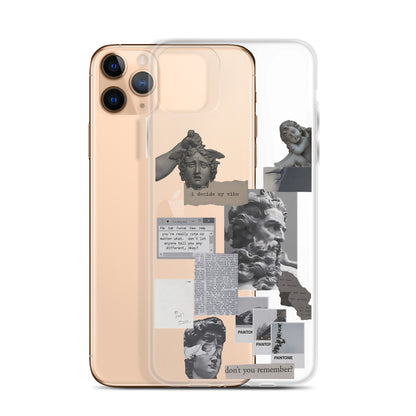 Philosopher's Collage Clear iPhone Case - iPhone 15-11 All Sizes