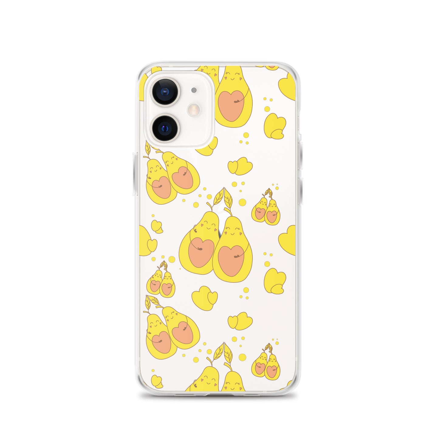 Cute Avocado Clear iPhone Case - iPhone 11-15 All Sizes