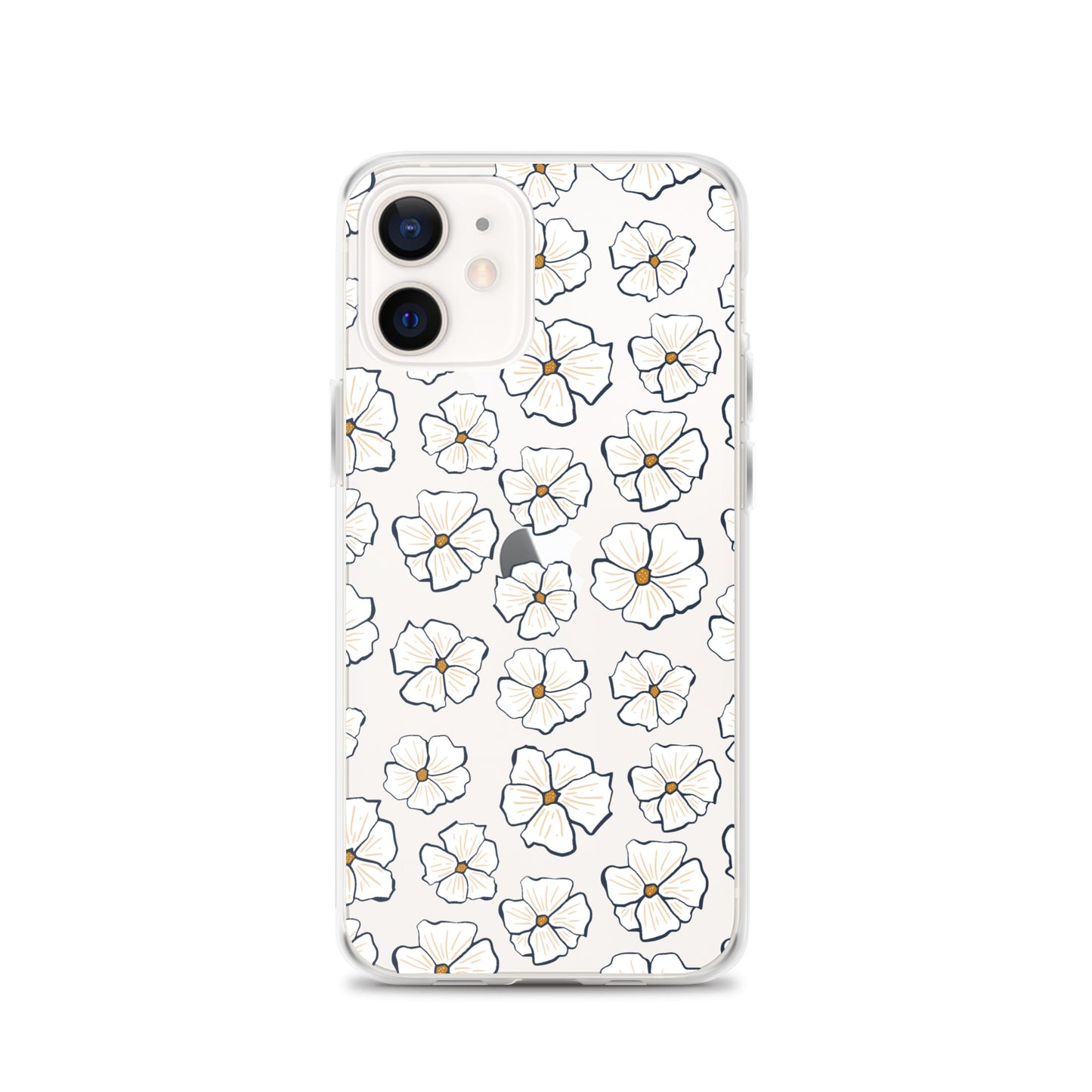 White Daisies Clear iPhone Case - iPhone 15-11 All Sizes