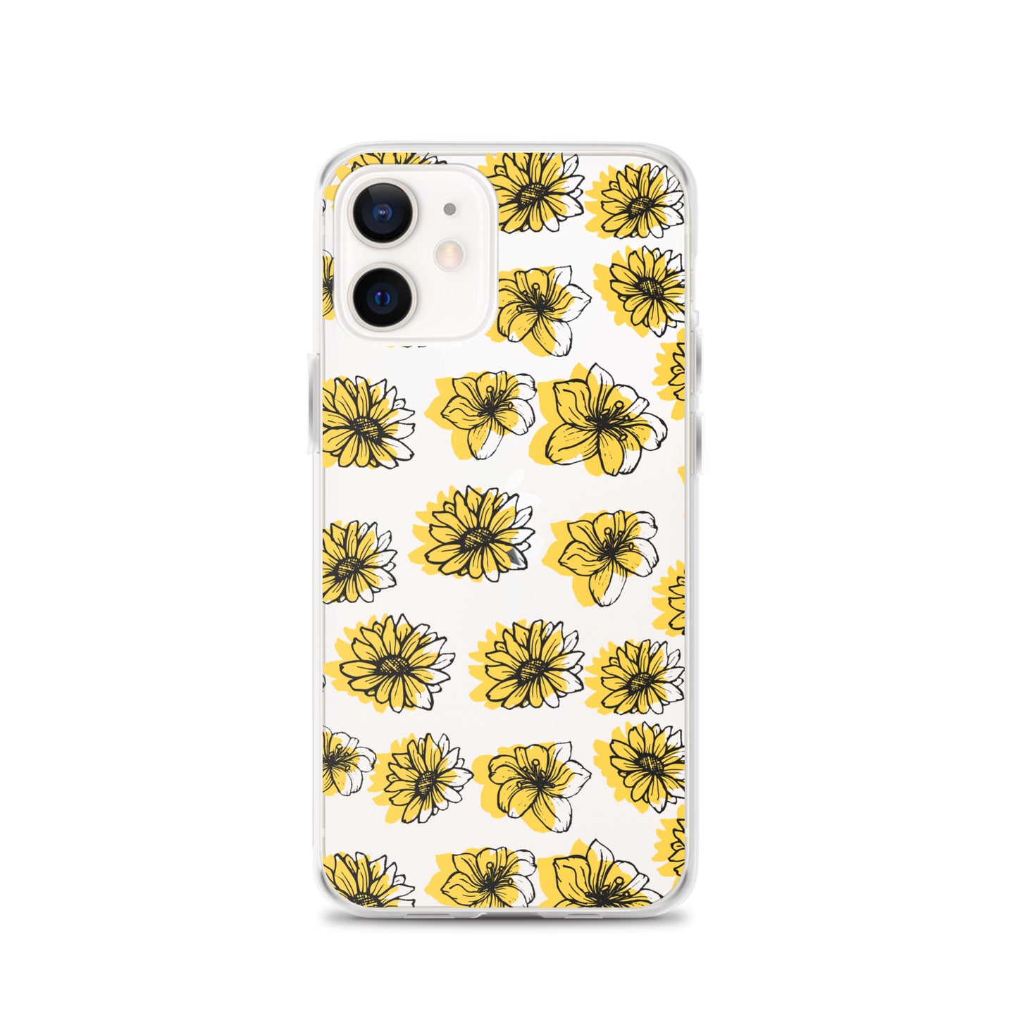 Sunflower Clear iPhone Case - iPhone 15-11 All Sizes