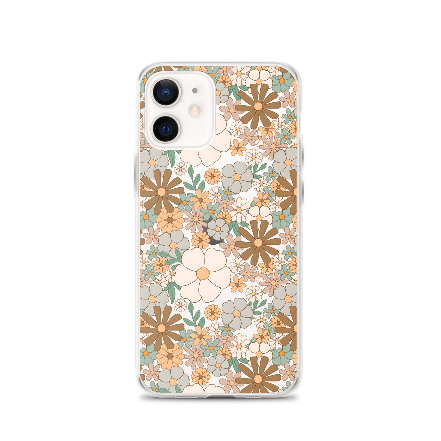 Vintage Flowers Clear iPhone Case - iPhone 15-11 All Sizes