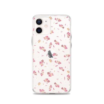 Cute Pink Flower Clear iPhone Case - iPhone 15-11 All Sizes