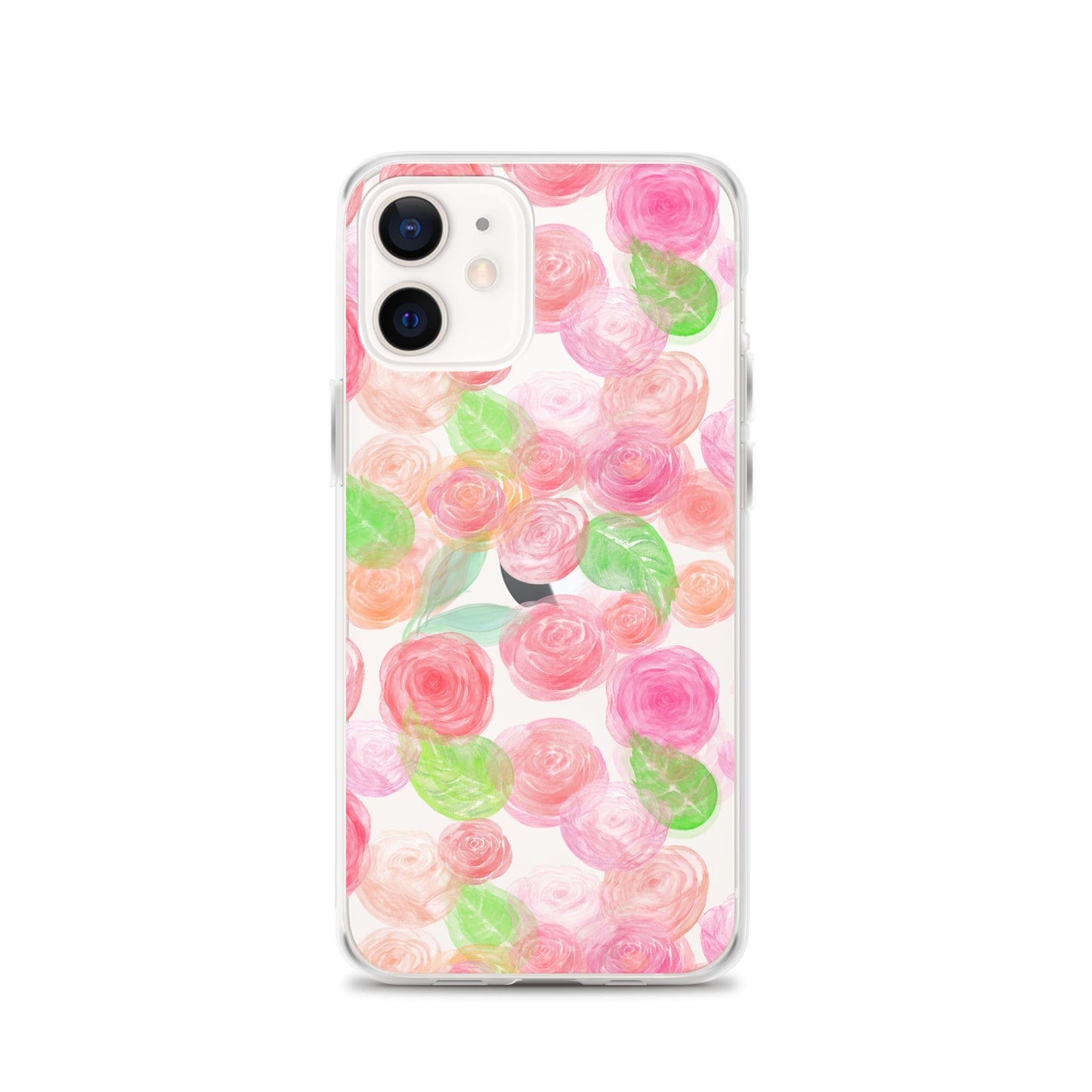 Pastel Roses Clear iPhone Case - iPhone 15-11 All SIzes