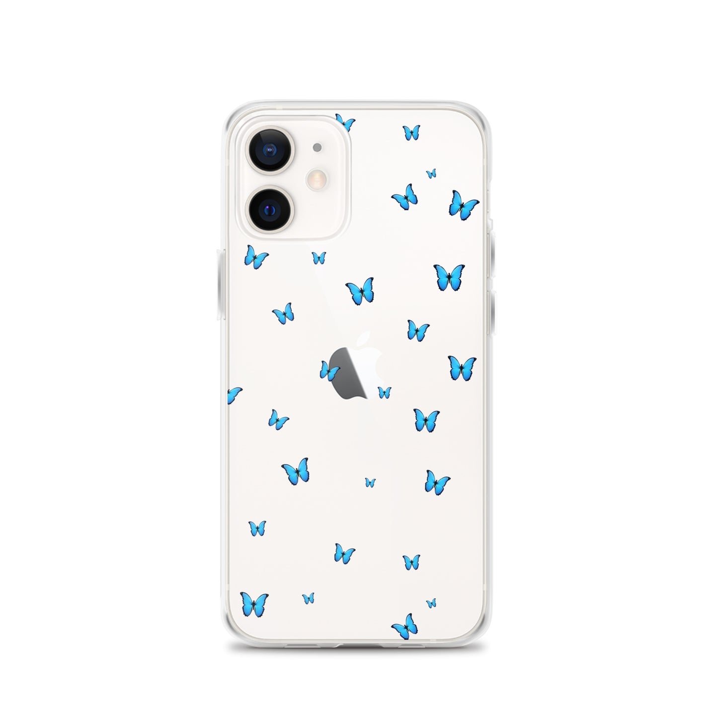 Blue Butterflies Clear iPhone Case - iPhone 15-11 All Sizes