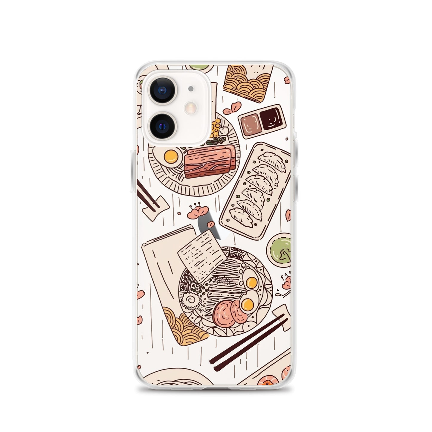 Japanese Cuisine Clear iPhone Case - iPhone 15-11 All Sizes