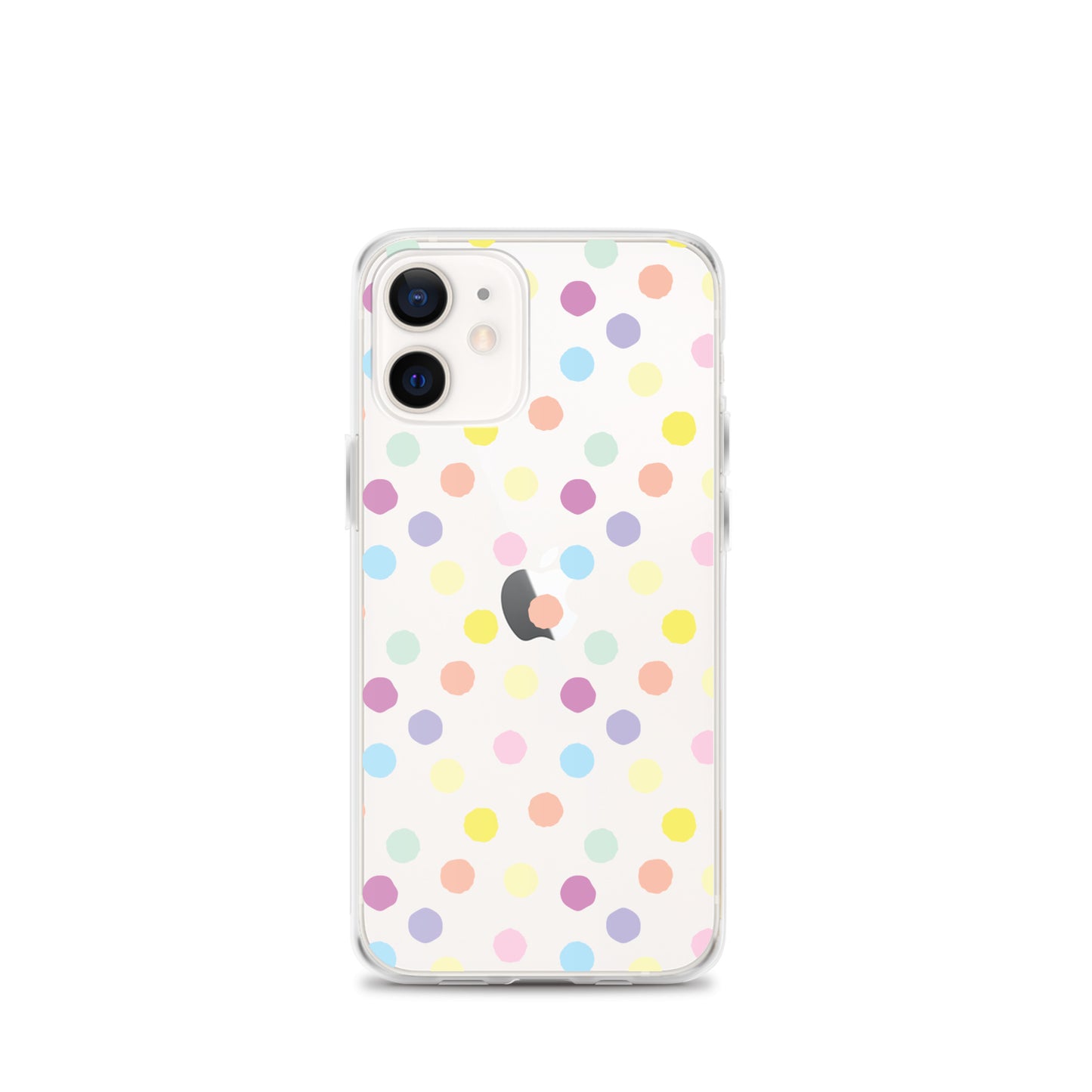 Polka Dot Clear iPhone Case for iPhone 15-11 All Sizes