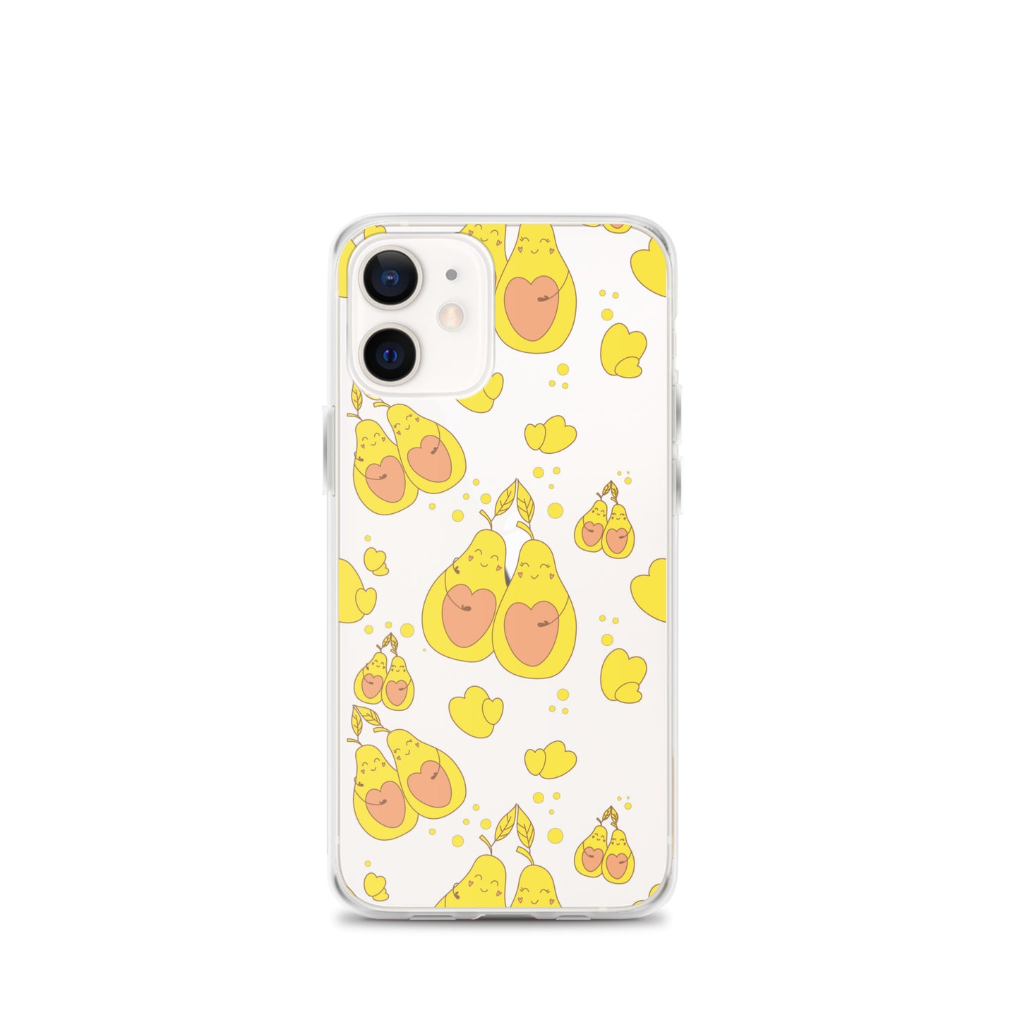 Cute Avocado Clear iPhone Case - iPhone 11-15 All Sizes