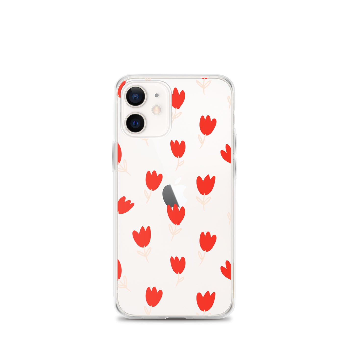 Cartoon Rose Clear iPhone Case - iPhone 15-11 All Sizes