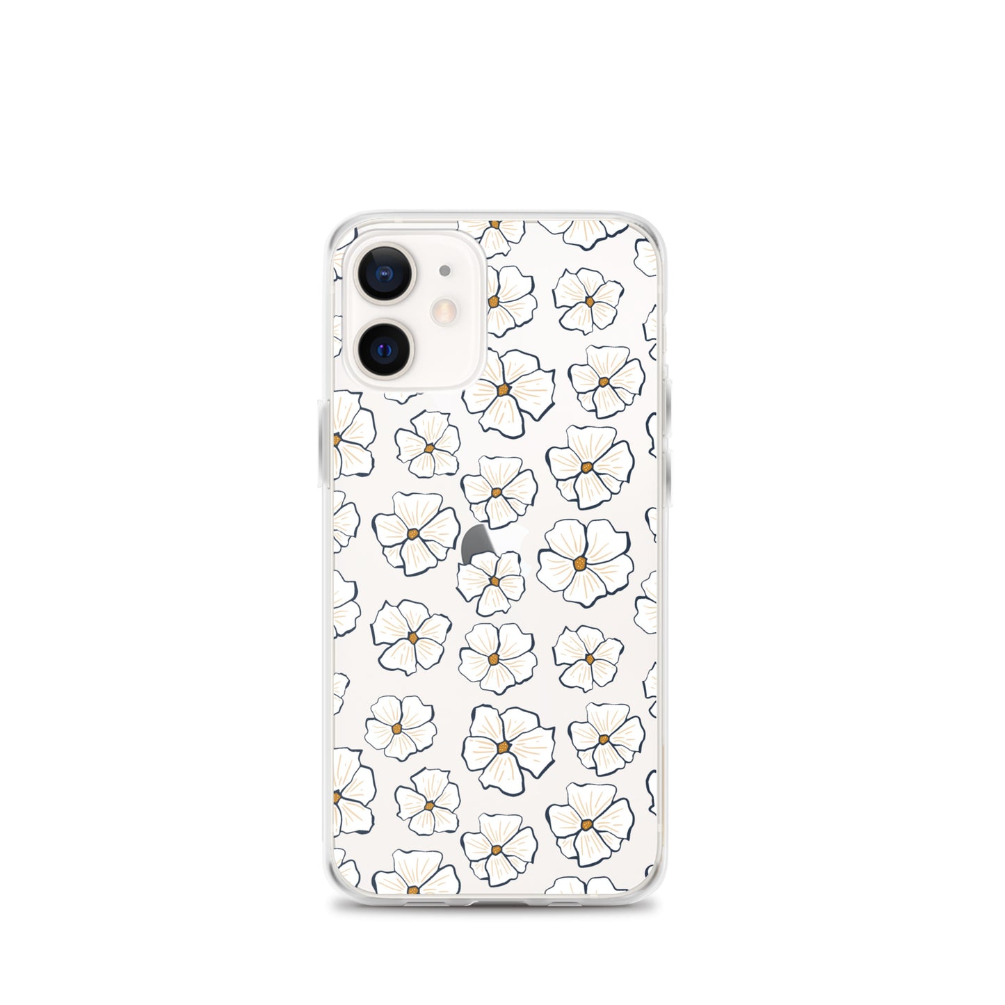 White Daisies Clear iPhone Case - iPhone 15-11 All Sizes