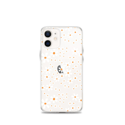 White Flower Clear iPhone Case - iPhone 15-11 All Sizes