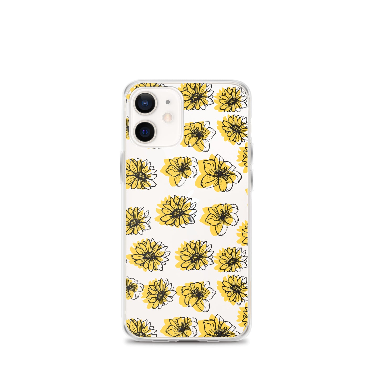 Sunflower Clear iPhone Case - iPhone 15-11 All Sizes