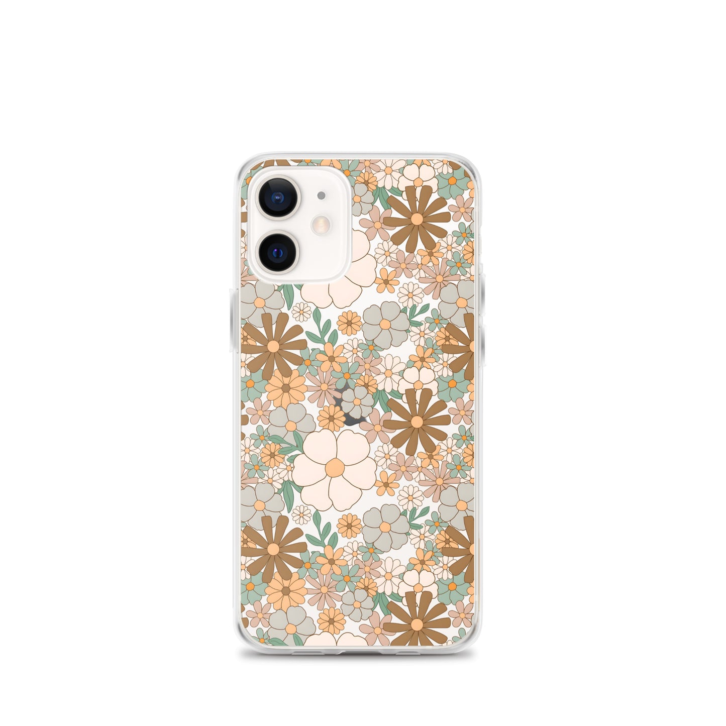 Vintage Flowers Clear iPhone Case - iPhone 15-11 All Sizes