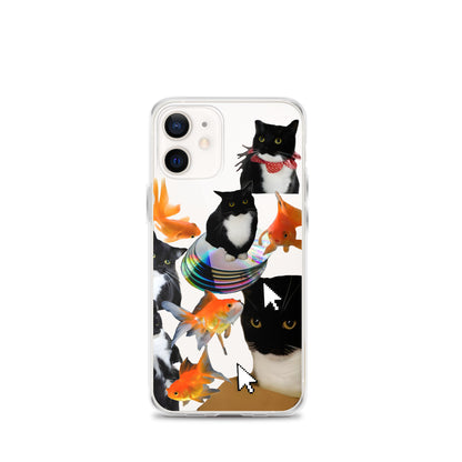 Absolutely Silly Cat Collage Clear iPhone Case - iPhone 15-11 All SIzes