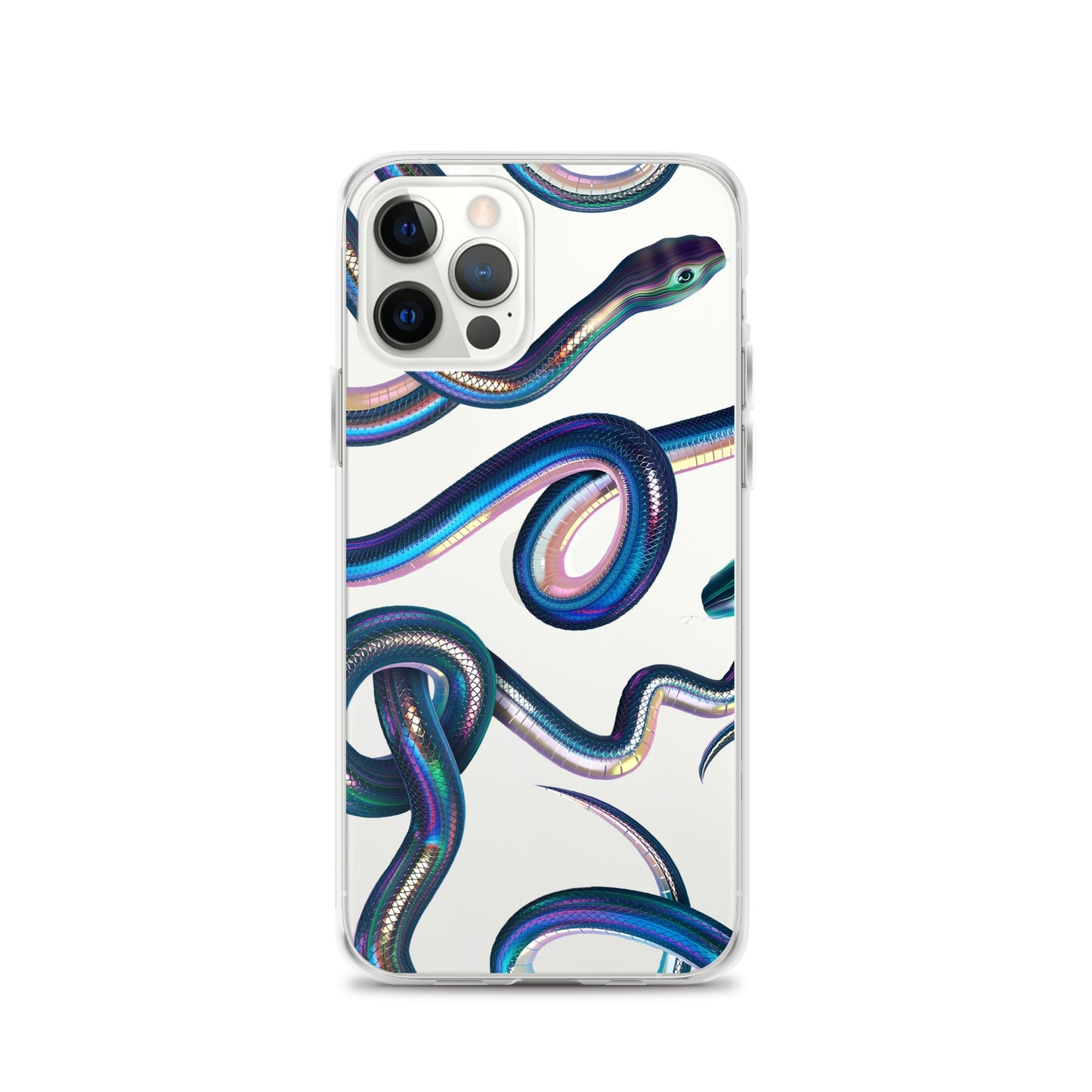 Snake Clear Phone Case for iPhone 15-11 All Sizes