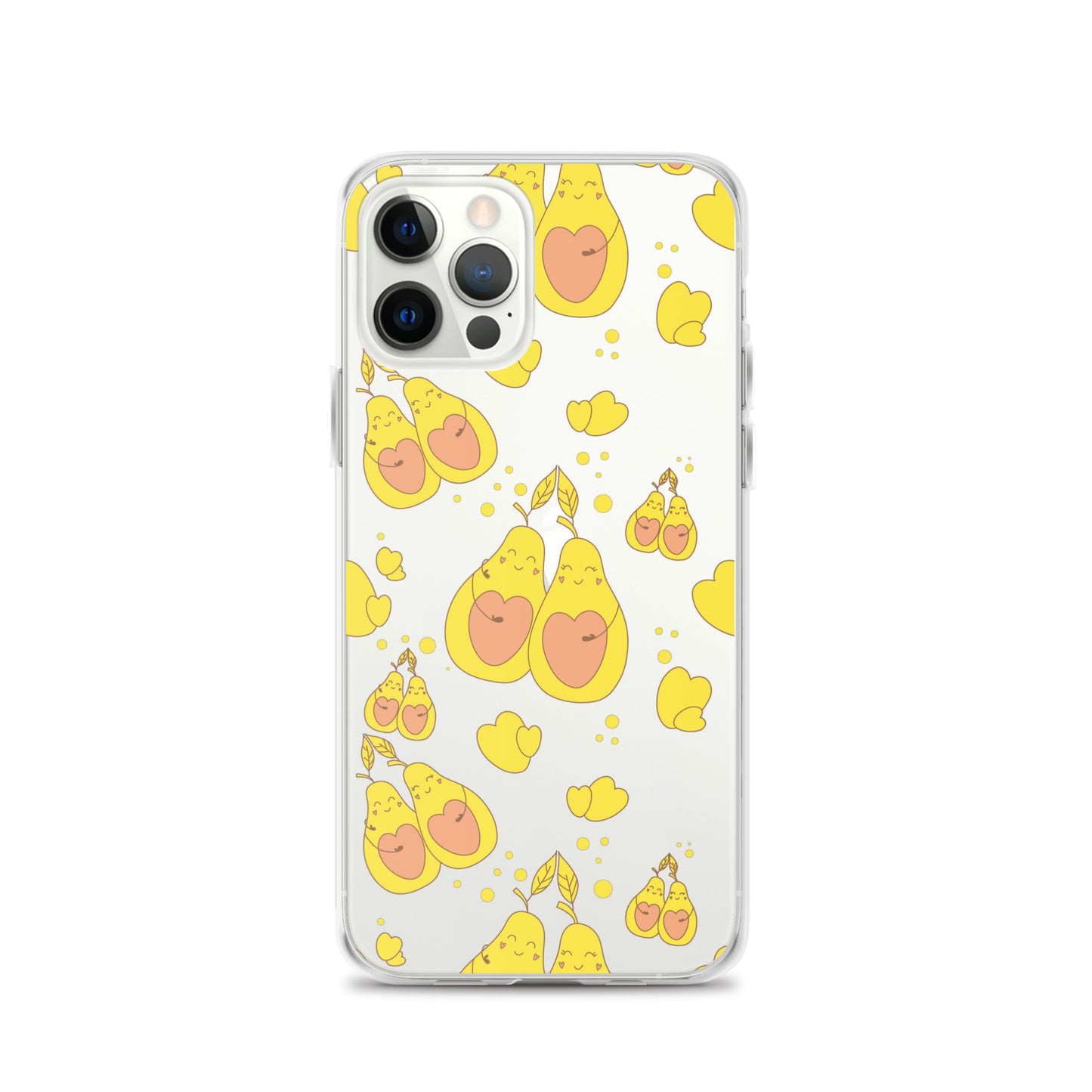 Cute Avocado Clear iPhone Case - iPhone 11-15 All Sizes