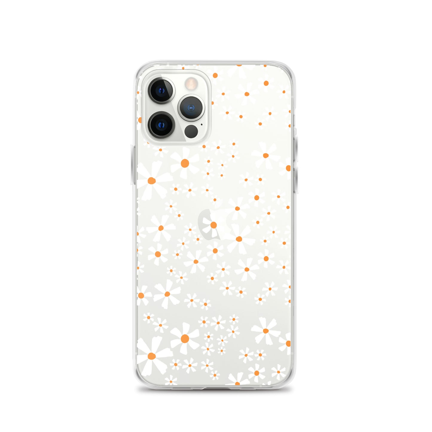 White Flower Clear iPhone Case - iPhone 15-11 All Sizes