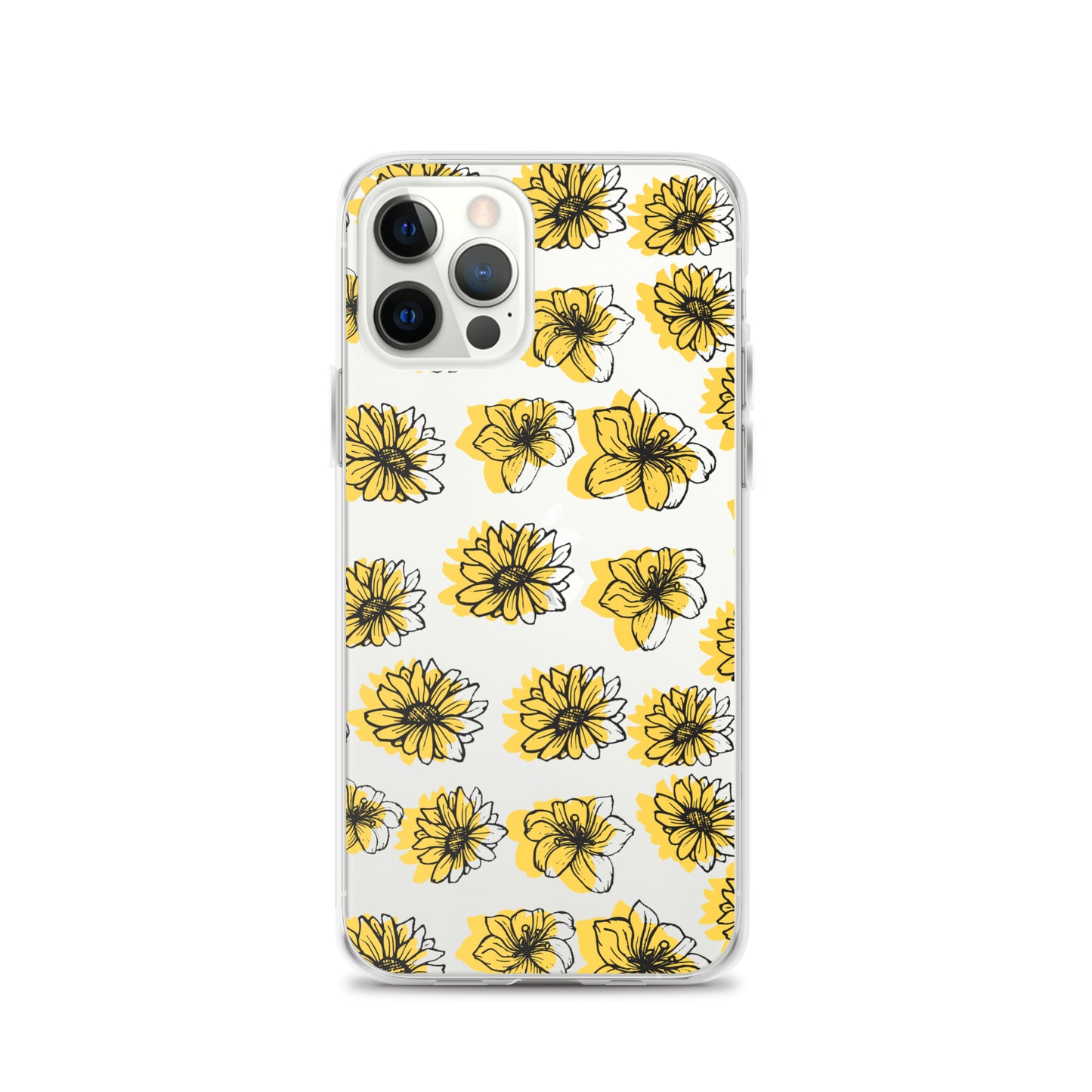 Sunflower Clear iPhone Case - iPhone 15-11 All Sizes