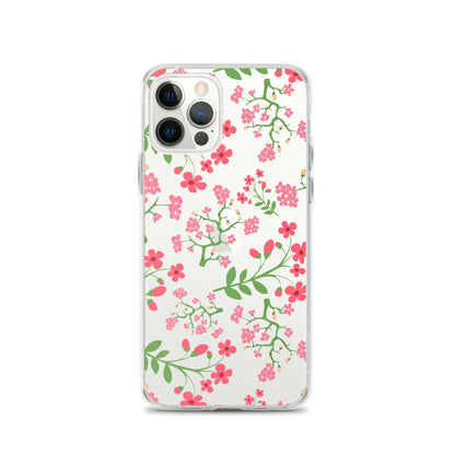 Cute Floral Clear iPhone Case - iPhone 15-11 All Sizes