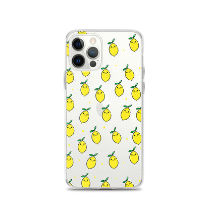 Silly Lemons Clear Phone Case - iPhone 15-11 All Sizes