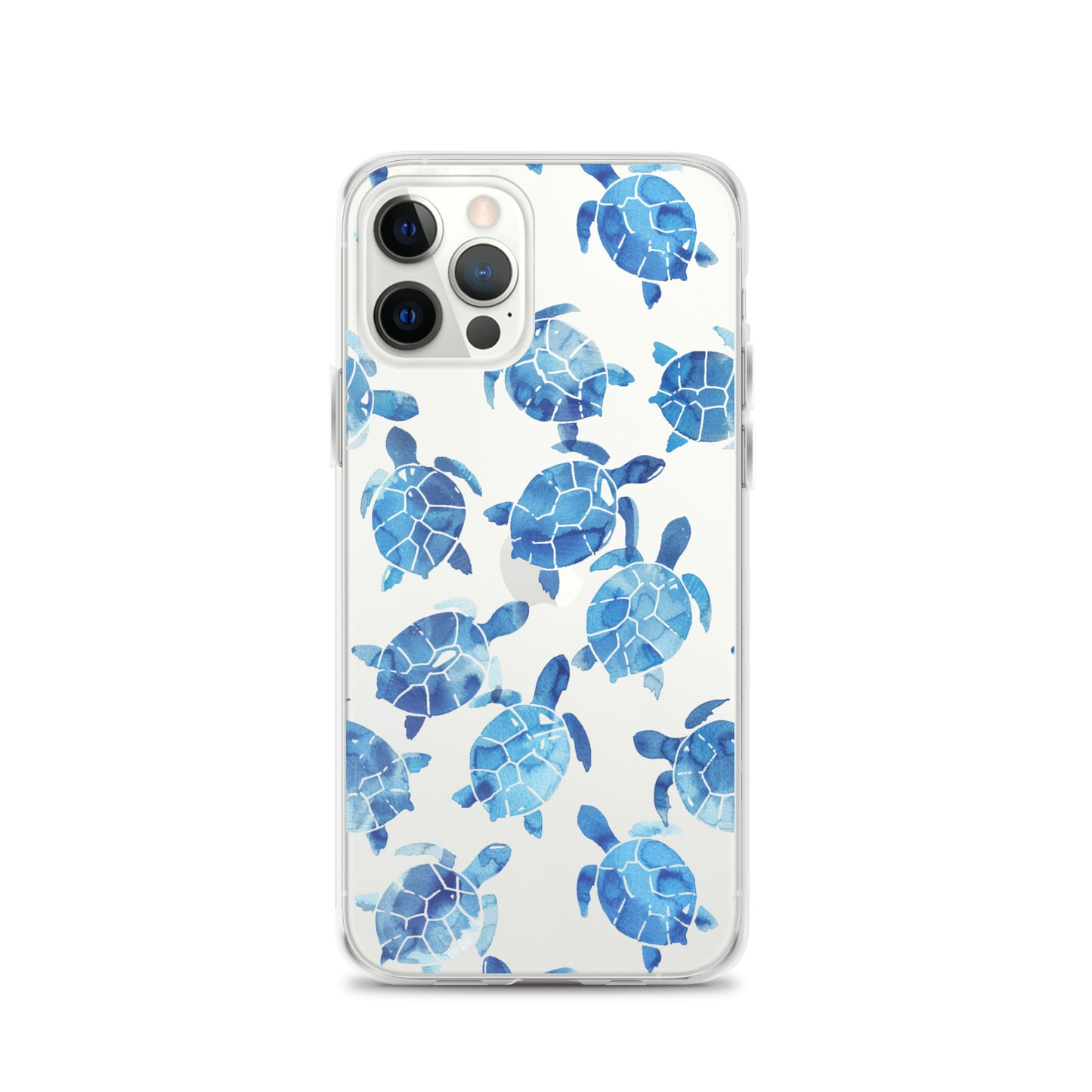 Blue Sea Turtle Clear iPhone Case - iPhone 15-11 All Sizes