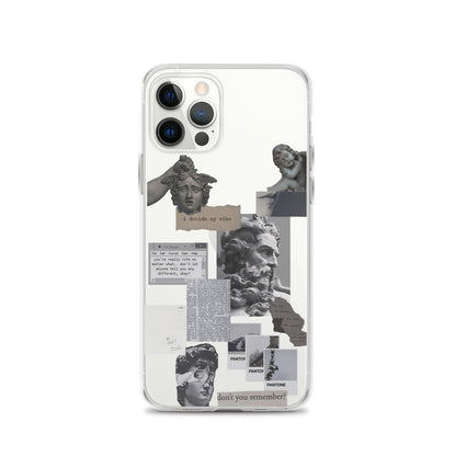 Philosopher's Collage Clear iPhone Case - iPhone 15-11 All Sizes