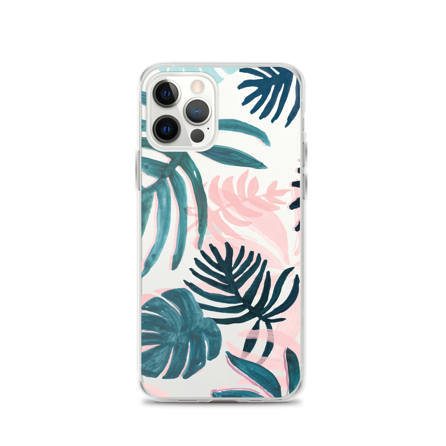 Tropical Leaves Clear iPhone Case - iPhone 15-11 All Sizes