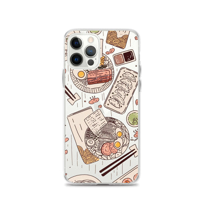 Japanese Cuisine Clear iPhone Case - iPhone 15-11 All Sizes