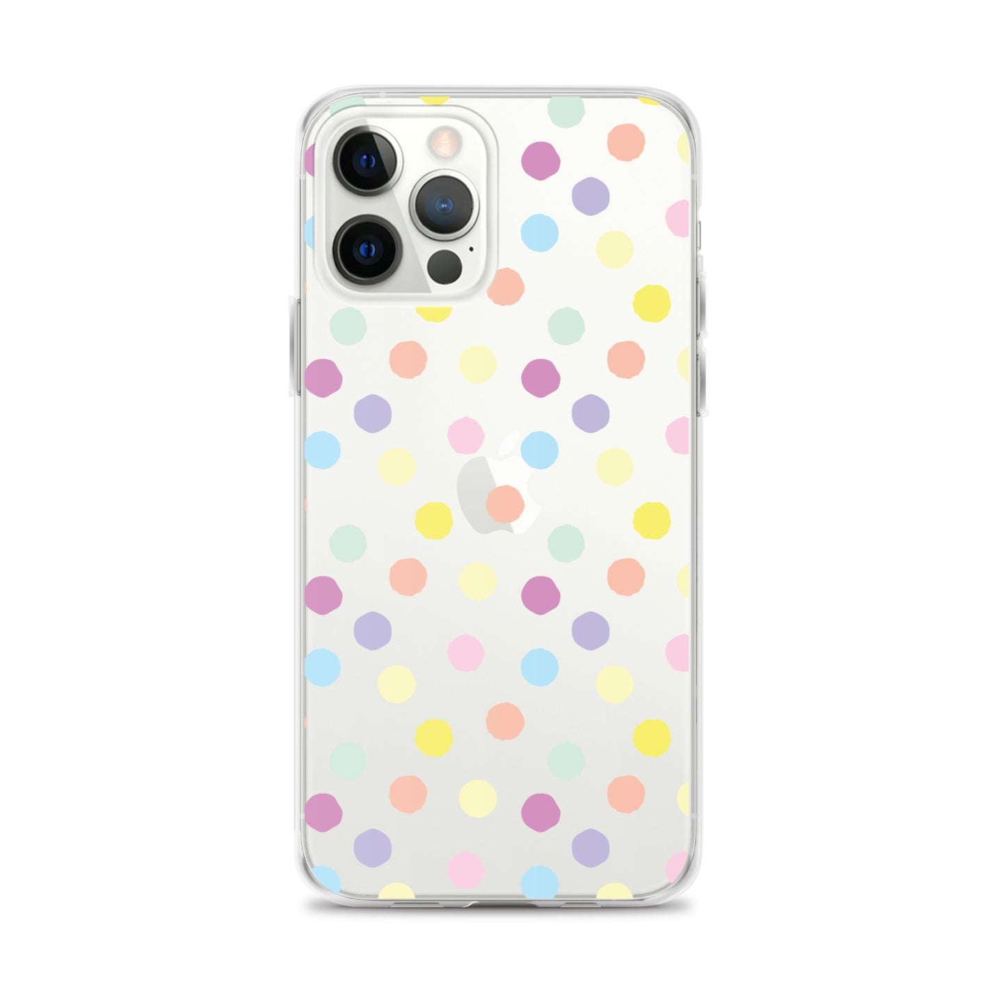 Polka Dot Clear iPhone Case for iPhone 15-11 All Sizes