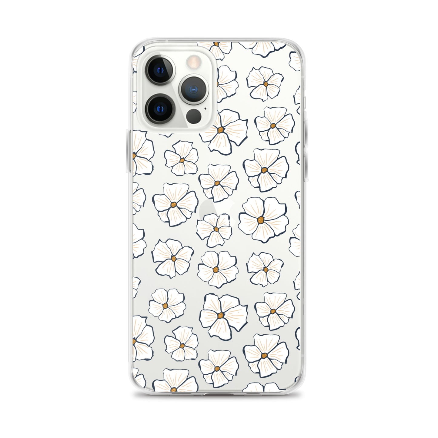 White Daisies Clear iPhone Case - iPhone 15-11 All Sizes