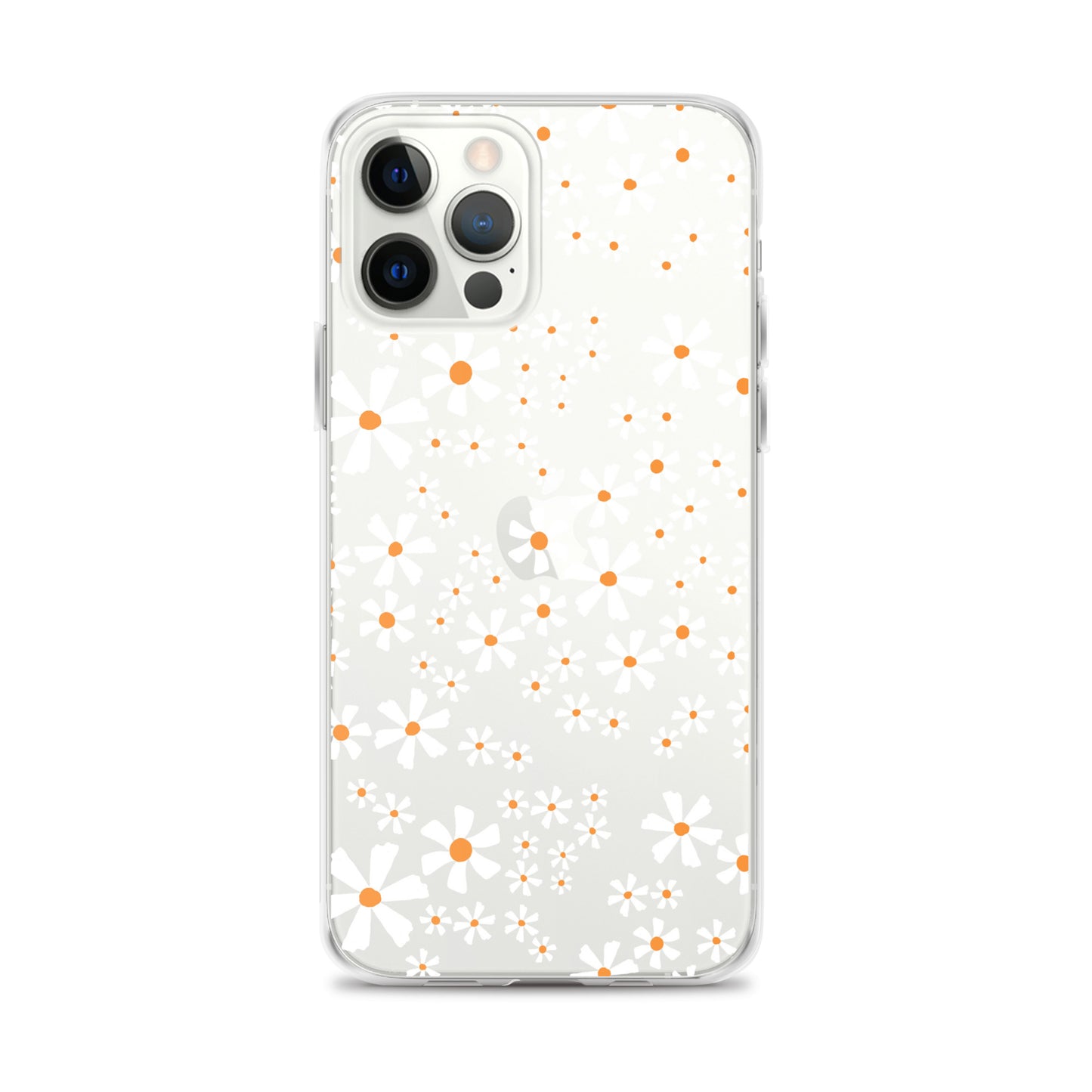 White Flower Clear iPhone Case - iPhone 15-11 All Sizes