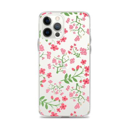 Cute Floral Clear iPhone Case - iPhone 15-11 All Sizes