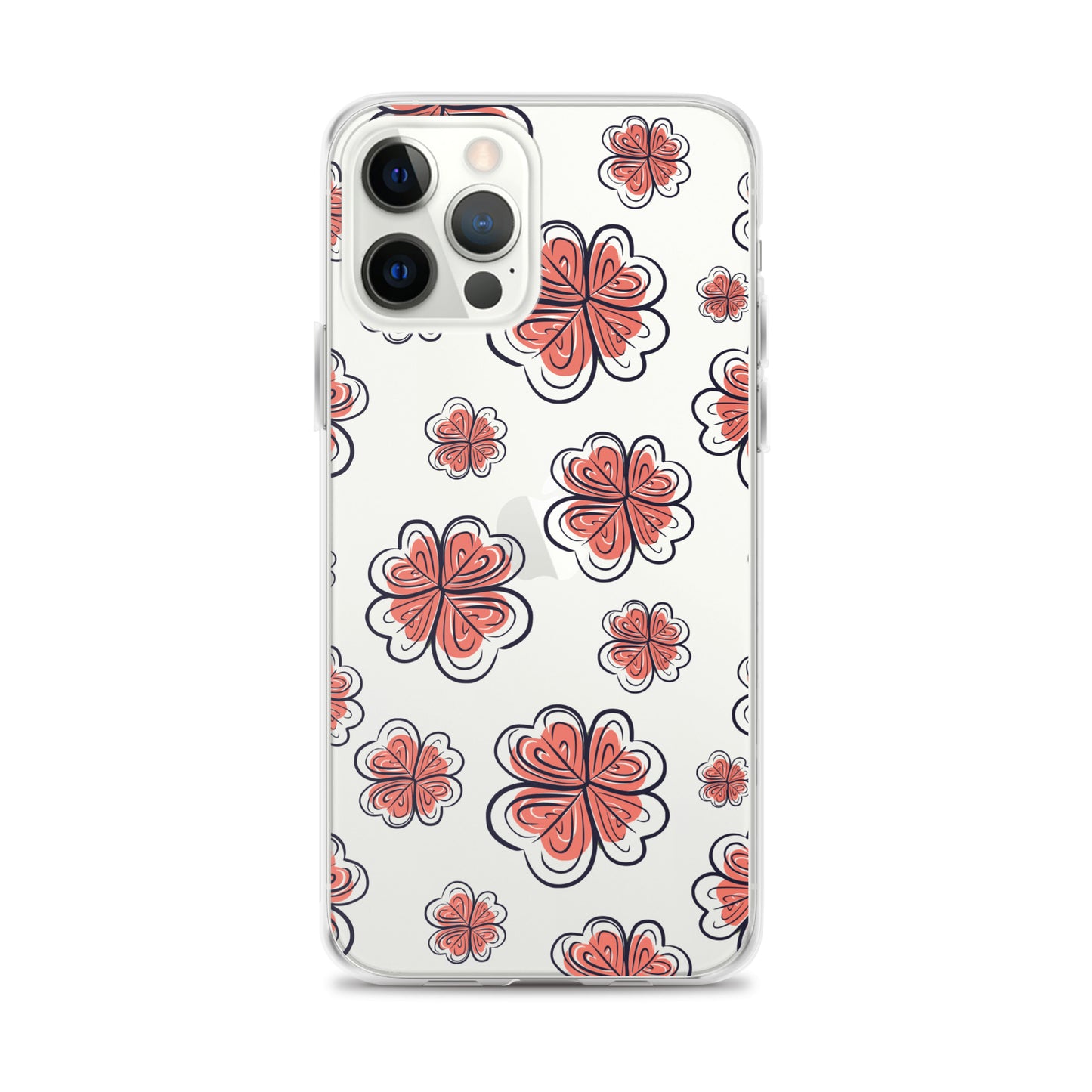 Aesthetic Vintage Flower Print Clear Case - iPhone 15-11 All Sizes