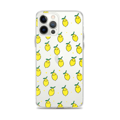 Silly Lemons Clear Phone Case - iPhone 15-11 All Sizes