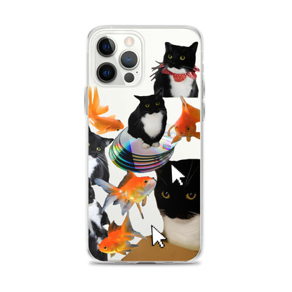 Absolutely Silly Cat Collage Clear iPhone Case - iPhone 15-11 All SIzes