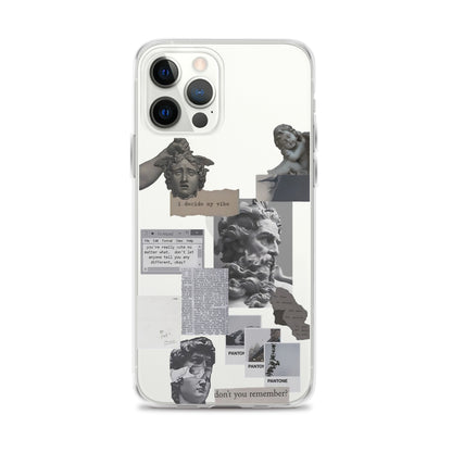 Philosopher's Collage Clear iPhone Case - iPhone 15-11 All Sizes