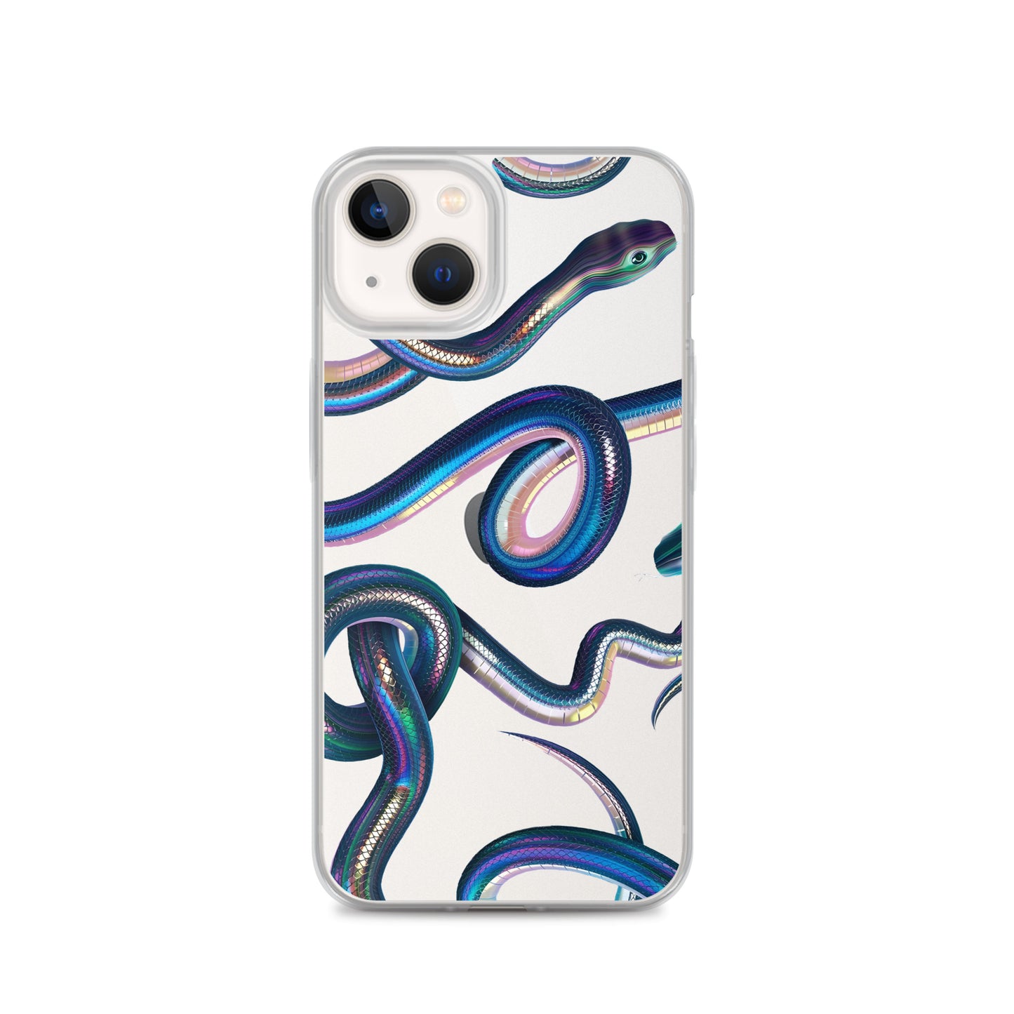 Snake Clear Phone Case for iPhone 15-11 All Sizes