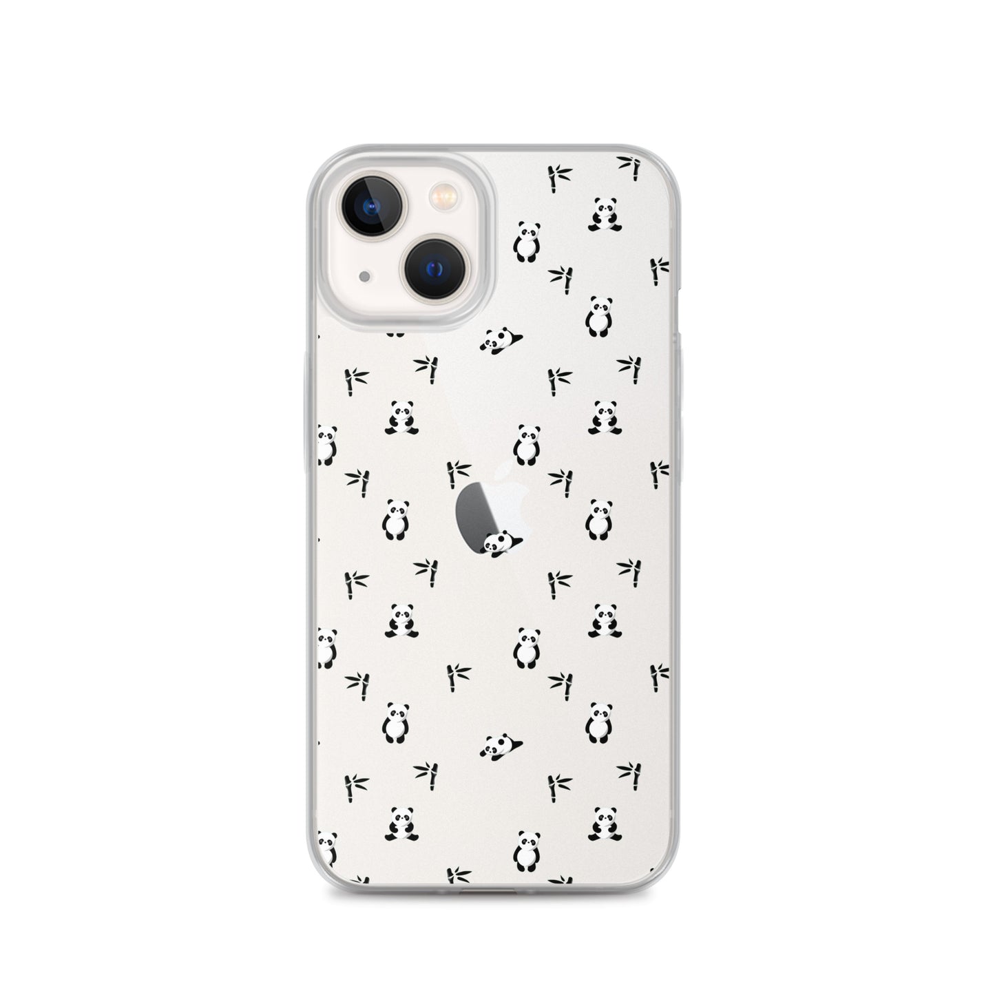 Cute Panda Clear iPhone Case - iPhone 15-11 All Sizes