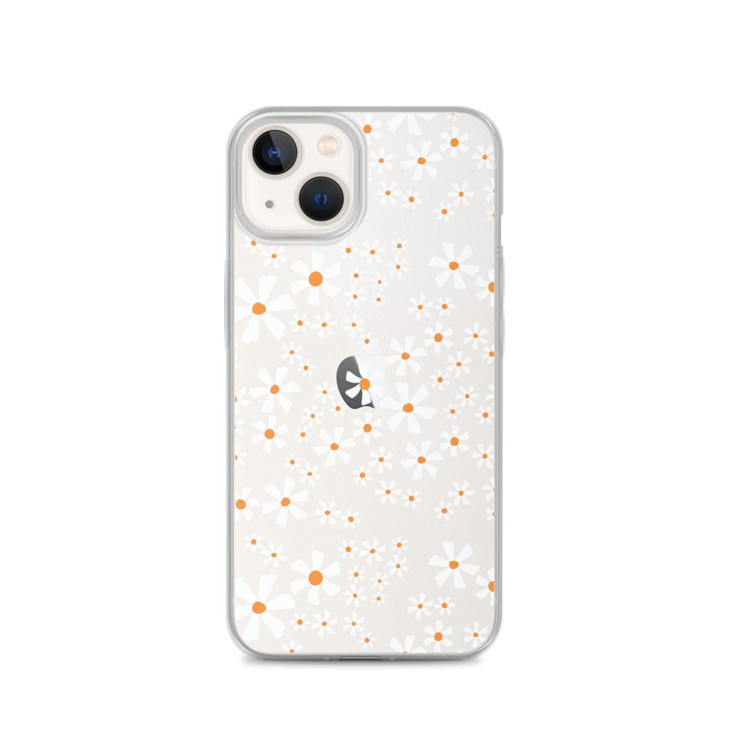 White Flower Clear iPhone Case - iPhone 15-11 All Sizes