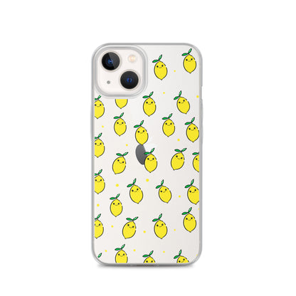 Silly Lemons Clear Phone Case - iPhone 15-11 All Sizes