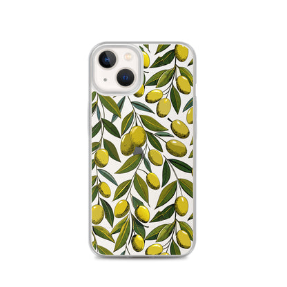 Fruit Tree Painting Clear iPhone Case - iPhone 15-11 All Sizes