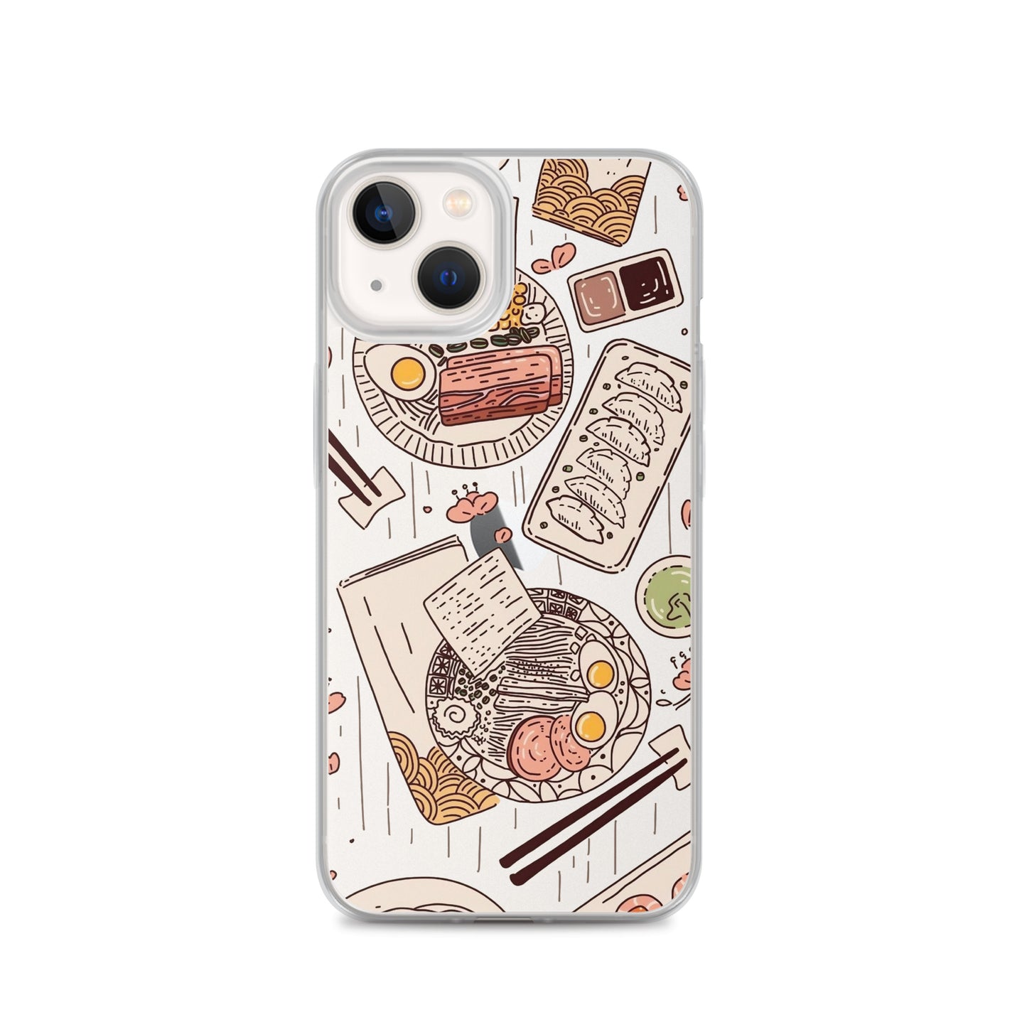 Japanese Cuisine Clear iPhone Case - iPhone 15-11 All Sizes