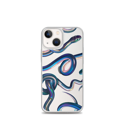 Snake Clear Phone Case for iPhone 15-11 All Sizes