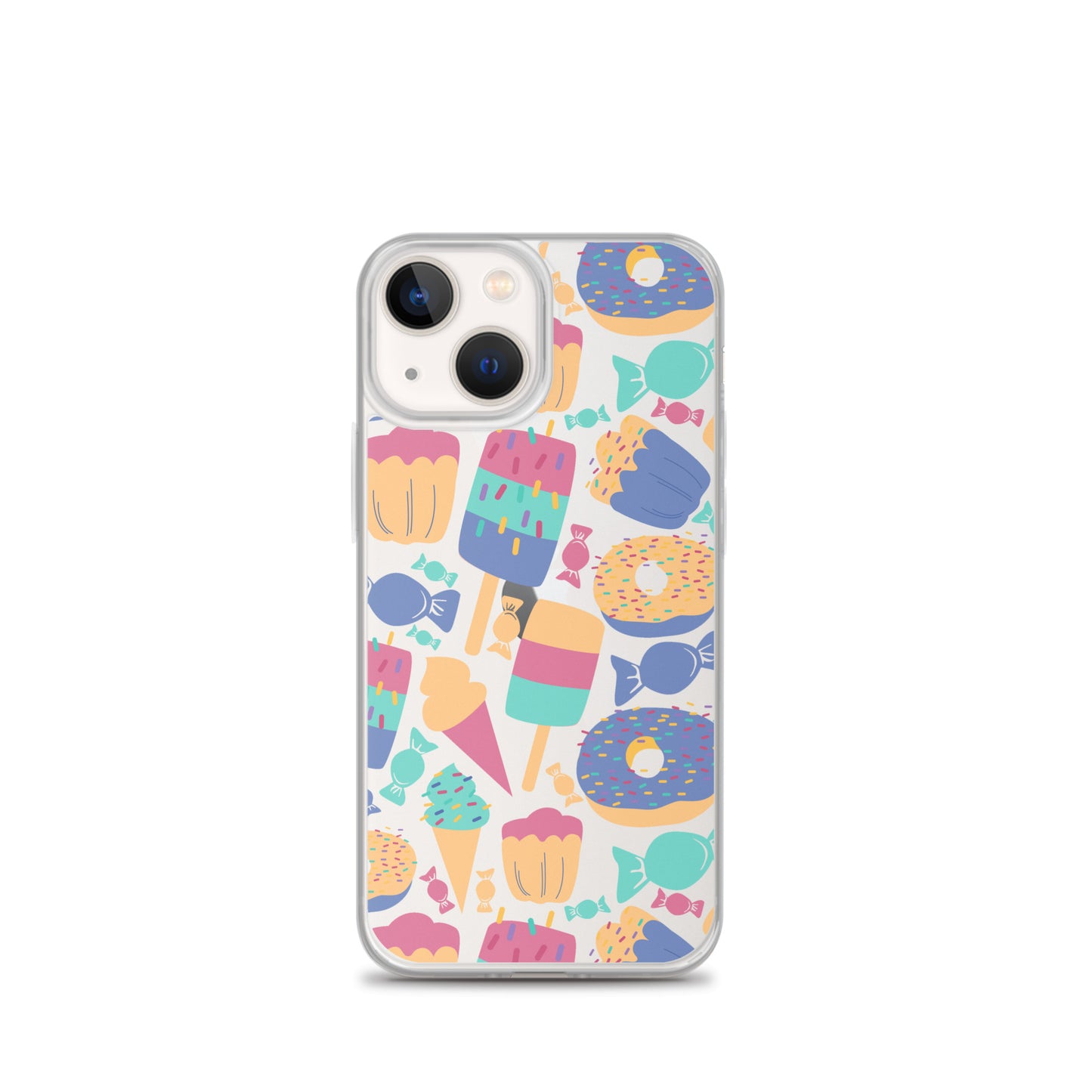 Cartoon Sweets Clear iPhone Case - iPhone 15-11 All Sizes