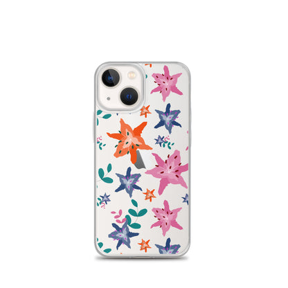 Botanical Flower Clear iPhone Case - iPhone 15-11 All Sizes