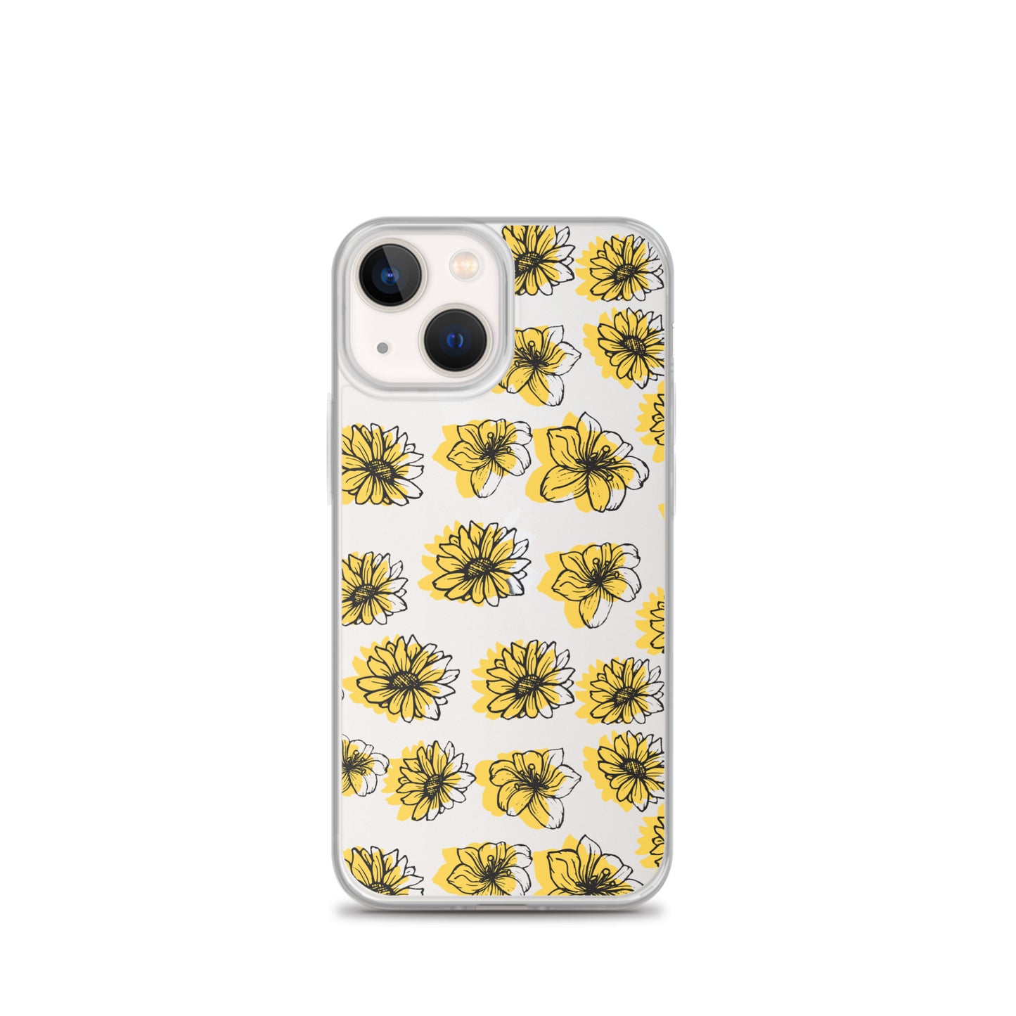 Sunflower Clear iPhone Case - iPhone 15-11 All Sizes